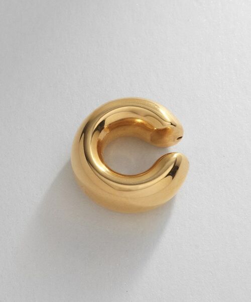 COCOSHNIK ONKITSCH / ココシュニックオンキッチュ ピアス・イヤリング | シルバー ホロウイヤーカフ ワイドフープ GP | 詳細3