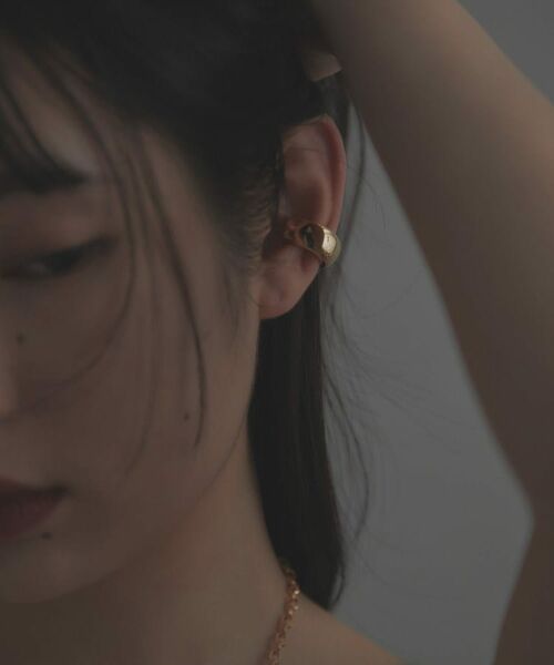 COCOSHNIK ONKITSCH / ココシュニックオンキッチュ ピアス・イヤリング | シルバー ホロウイヤーカフ ワイドフープ GP | 詳細8