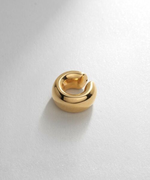 COCOSHNIK ONKITSCH / ココシュニックオンキッチュ ピアス・イヤリング | シルバー ホロウイヤーカフ ワイドフープ GP（ゴールド(600)）