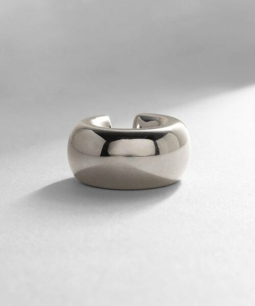 COCOSHNIK ONKITSCH / ココシュニックオンキッチュ ピアス・イヤリング | シルバー ホロウイヤーカフ ワイドフープ | 詳細2