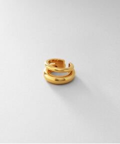 COCOSHNIK ONKITSCH / ココシュニックオンキッチュ ピアス・イヤリング | シルバー ダブルプランプ イヤーカフ GP