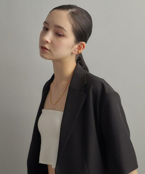 COCOSHNIK ONKITSCH / ココシュニックオンキッチュ ピアス・イヤリング | シルバー ダブルプランプ イヤーカフ GP | 詳細10