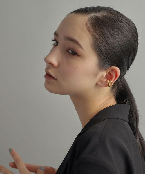 COCOSHNIK ONKITSCH / ココシュニックオンキッチュ ピアス・イヤリング | シルバー ダブルプランプ イヤーカフ GP | 詳細12