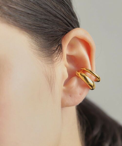 COCOSHNIK ONKITSCH / ココシュニックオンキッチュ ピアス・イヤリング | シルバー ダブルプランプ イヤーカフ GP | 詳細16