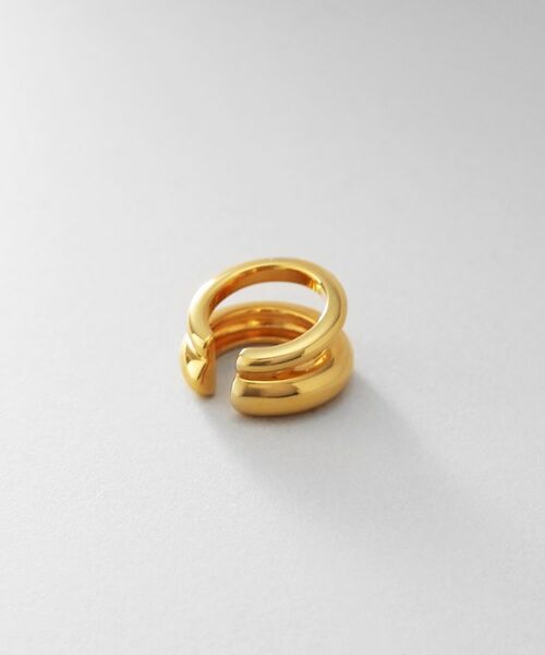 COCOSHNIK ONKITSCH / ココシュニックオンキッチュ ピアス・イヤリング | シルバー ダブルプランプ イヤーカフ GP | 詳細4