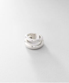 COCOSHNIK ONKITSCH / ココシュニックオンキッチュ ピアス・イヤリング | シルバー ダブルプランプ イヤーカフ