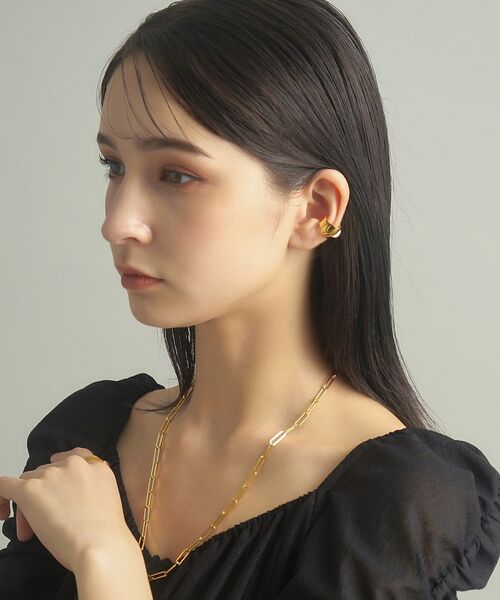 COCOSHNIK ONKITSCH / ココシュニックオンキッチュ ピアス・イヤリング | シルバー フォールディング イヤーカフ GP | 詳細6