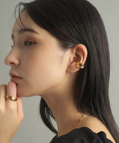 COCOSHNIK ONKITSCH / ココシュニックオンキッチュ ピアス・イヤリング | シルバー フォールディング イヤーカフ GP | 詳細7