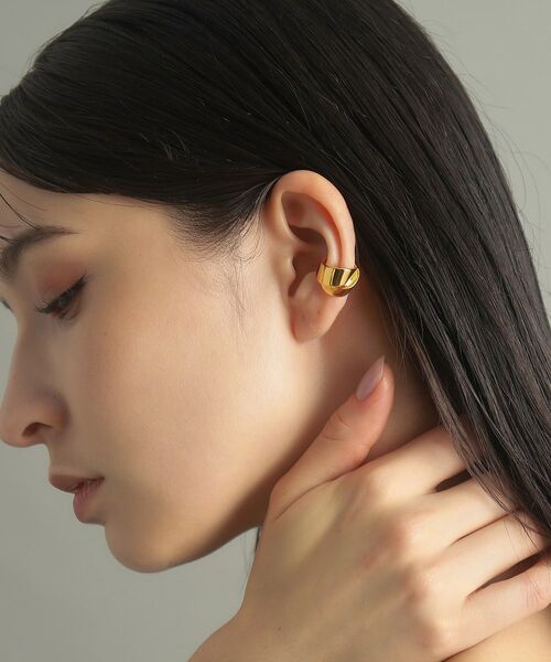 COCOSHNIK ONKITSCH / ココシュニックオンキッチュ ピアス・イヤリング | シルバー フォールディング イヤーカフ GP | 詳細8