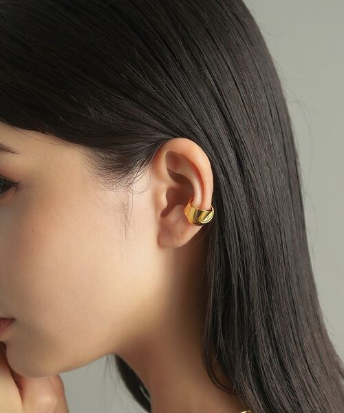 COCOSHNIK ONKITSCH / ココシュニックオンキッチュ ピアス・イヤリング | シルバー フォールディング イヤーカフ GP | 詳細9