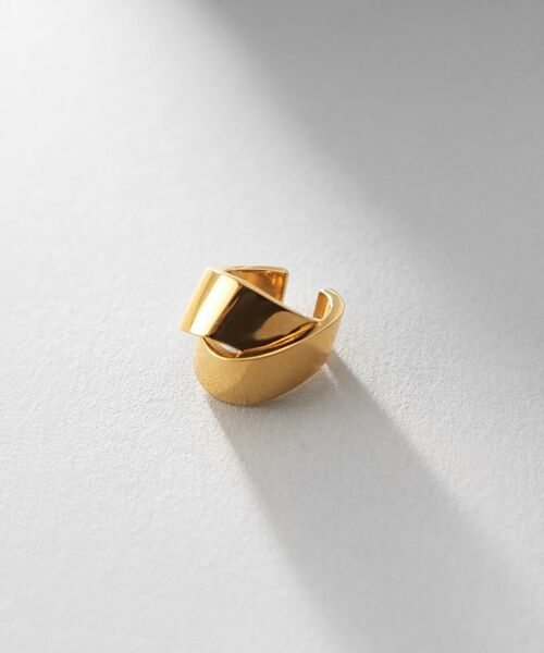 COCOSHNIK ONKITSCH / ココシュニックオンキッチュ ピアス・イヤリング | シルバー フォールディング イヤーカフ GP（ゴールド(600)）