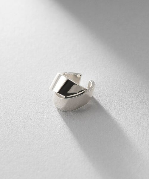 COCOSHNIK ONKITSCH / ココシュニックオンキッチュ ピアス・イヤリング | シルバー フォールディング イヤーカフ | 詳細1