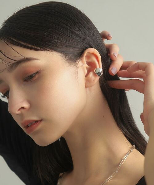 COCOSHNIK ONKITSCH / ココシュニックオンキッチュ ピアス・イヤリング | シルバー フォールディング イヤーカフ | 詳細10