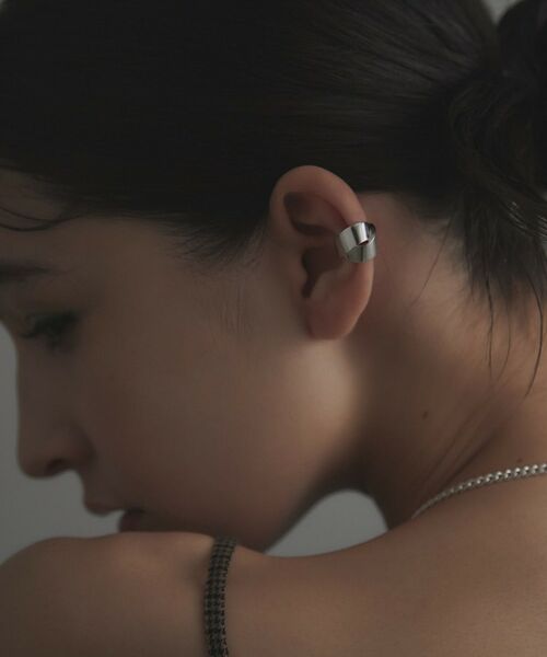 COCOSHNIK ONKITSCH / ココシュニックオンキッチュ ピアス・イヤリング | シルバー フォールディング イヤーカフ | 詳細5