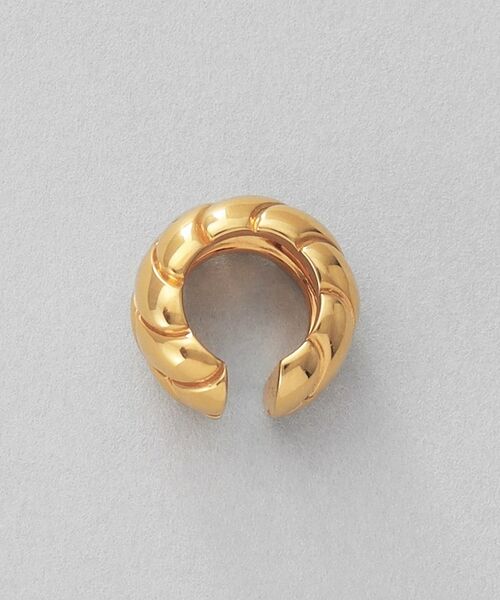 COCOSHNIK ONKITSCH / ココシュニックオンキッチュ ピアス・イヤリング | シルバー ブリックモチーフ イヤーカフ GP | 詳細3