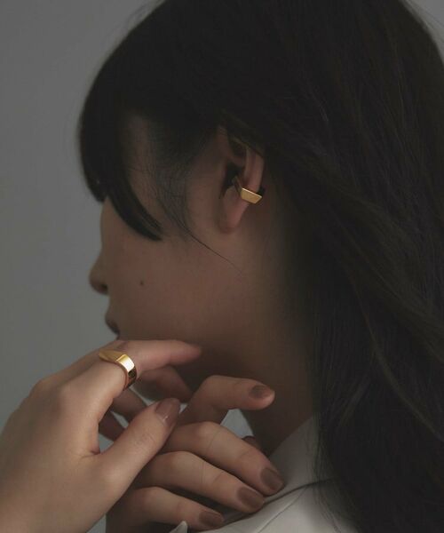 COCOSHNIK ONKITSCH / ココシュニックオンキッチュ ピアス・イヤリング | シルバー ペンタゴンイヤーカフ GP | 詳細8