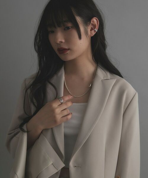 COCOSHNIK ONKITSCH / ココシュニックオンキッチュ ピアス・イヤリング | シルバー ペンタゴンイヤーカフ | 詳細6