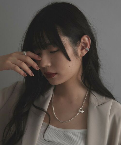 COCOSHNIK ONKITSCH / ココシュニックオンキッチュ ピアス・イヤリング | シルバー ペンタゴンイヤーカフ | 詳細7