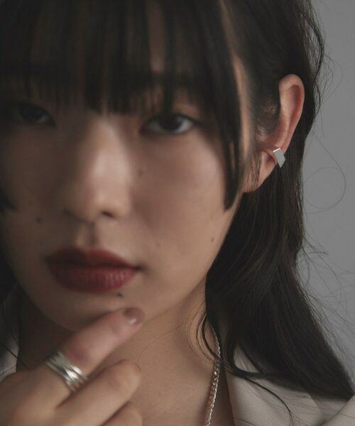 COCOSHNIK ONKITSCH / ココシュニックオンキッチュ ピアス・イヤリング | シルバー ペンタゴンイヤーカフ | 詳細8