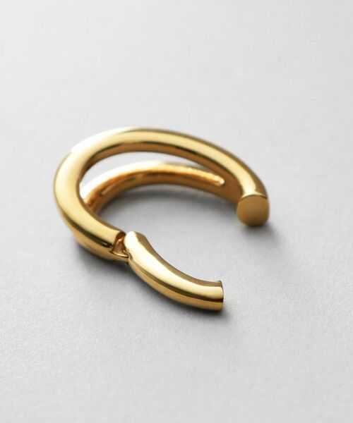 COCOSHNIK ONKITSCH / ココシュニックオンキッチュ ピアス・イヤリング | シルバー ハギーイヤリング ダブルフープ GP | 詳細4