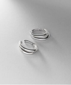 COCOSHNIK ONKITSCH / ココシュニックオンキッチュ ピアス・イヤリング | シルバー ハギーイヤリング ダブルフープ