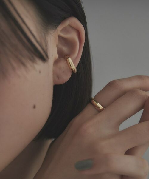 COCOSHNIK ONKITSCH / ココシュニックオンキッチュ ピアス・イヤリング | シルバー リッジイヤーカフ GP | 詳細9