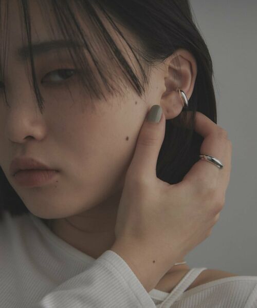 COCOSHNIK ONKITSCH / ココシュニックオンキッチュ ピアス・イヤリング | シルバー リッジイヤーカフ | 詳細8