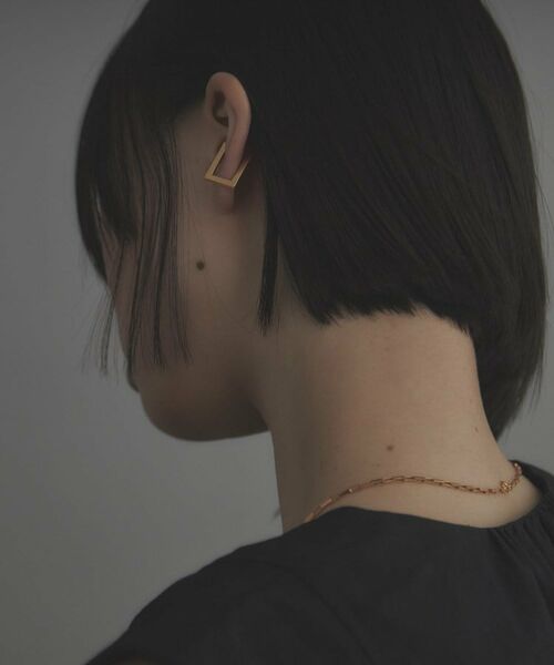 COCOSHNIK ONKITSCH / ココシュニックオンキッチュ ピアス・イヤリング | シルバー レクタングルイヤーカフ GP | 詳細8