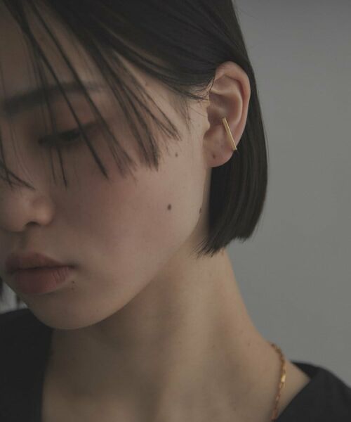 COCOSHNIK ONKITSCH / ココシュニックオンキッチュ ピアス・イヤリング | シルバー レクタングルイヤーカフ GP | 詳細9