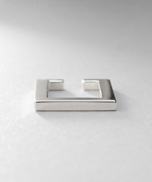 COCOSHNIK ONKITSCH / ココシュニックオンキッチュ ピアス・イヤリング | シルバー レクタングルイヤーカフ | 詳細2