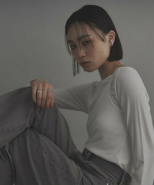 COCOSHNIK ONKITSCH / ココシュニックオンキッチュ ピアス・イヤリング | シルバー アシンメクロスイヤーカフ | 詳細5