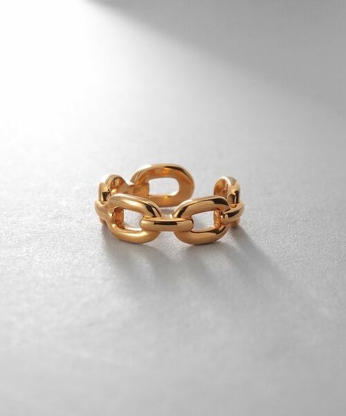 COCOSHNIK ONKITSCH / ココシュニックオンキッチュ ピアス・イヤリング | シルバー ケーブルチェーンモチーフイヤーカフ GP | 詳細1