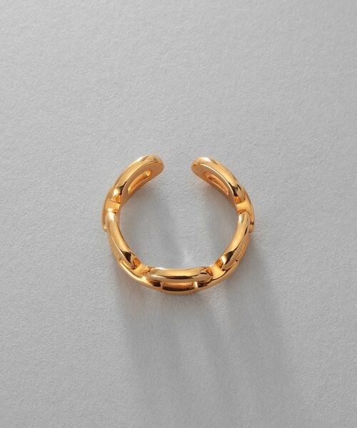 COCOSHNIK ONKITSCH / ココシュニックオンキッチュ ピアス・イヤリング | シルバー ケーブルチェーンモチーフイヤーカフ GP | 詳細3