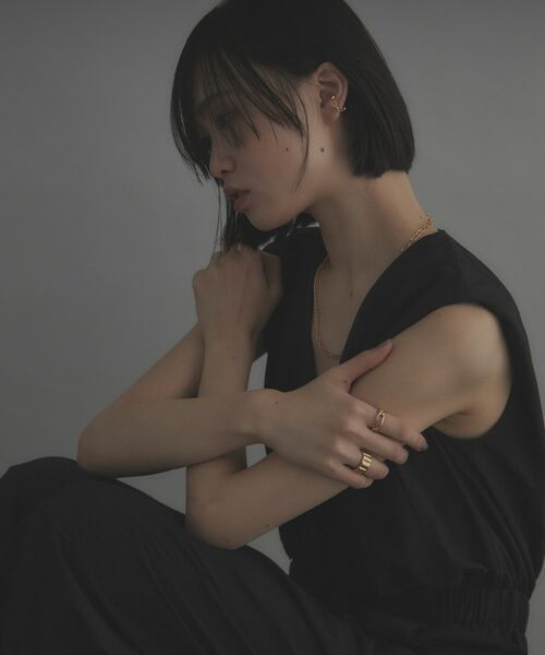 COCOSHNIK ONKITSCH / ココシュニックオンキッチュ ピアス・イヤリング | シルバー ケーブルチェーンモチーフイヤーカフ GP | 詳細5