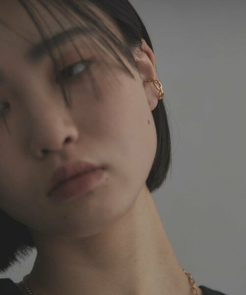 COCOSHNIK ONKITSCH / ココシュニックオンキッチュ ピアス・イヤリング | シルバー ケーブルチェーンモチーフイヤーカフ GP | 詳細7