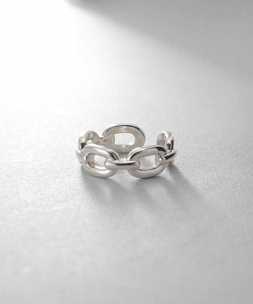 COCOSHNIK ONKITSCH / ココシュニックオンキッチュ ピアス・イヤリング | シルバー ケーブルチェーンモチーフイヤーカフ | 詳細1