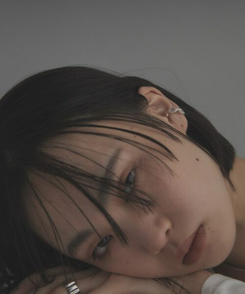 COCOSHNIK ONKITSCH / ココシュニックオンキッチュ ピアス・イヤリング | シルバー ケーブルチェーンモチーフイヤーカフ | 詳細7