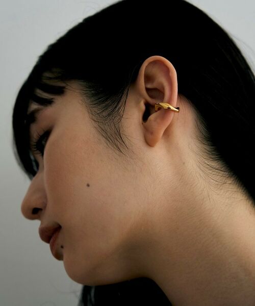 COCOSHNIK ONKITSCH / ココシュニックオンキッチュ ピアス・イヤリング | シルバー カーブチェーンモチーフイヤカフ GP | 詳細7