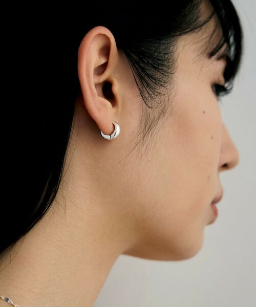 COCOSHNIK ONKITSCH / ココシュニックオンキッチュ ピアス・イヤリング | シルバー ハギーイヤリング マーキス | 詳細6