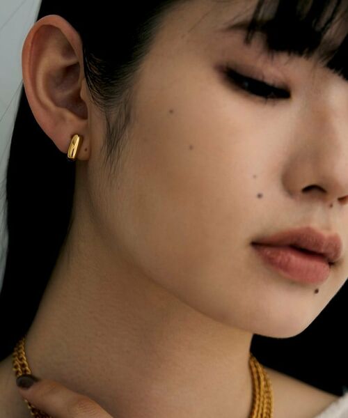 COCOSHNIK ONKITSCH / ココシュニックオンキッチュ ピアス・イヤリング | シルバー ハギーイヤリング スクエア GP | 詳細7