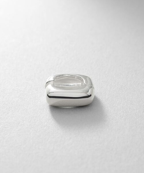 COCOSHNIK ONKITSCH / ココシュニックオンキッチュ ピアス・イヤリング | シルバー ハギーイヤリング スクエア | 詳細2