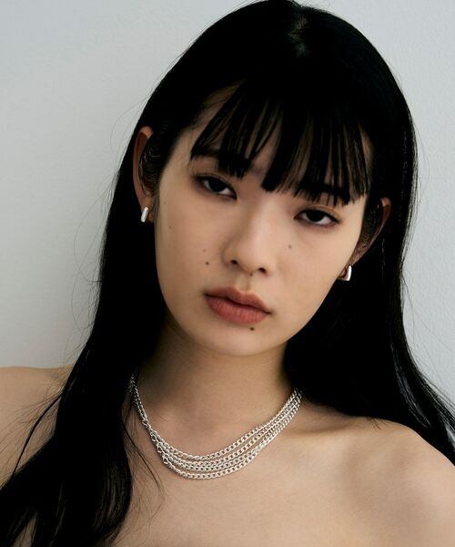 COCOSHNIK ONKITSCH / ココシュニックオンキッチュ ピアス・イヤリング | シルバー ハギーイヤリング スクエア | 詳細6