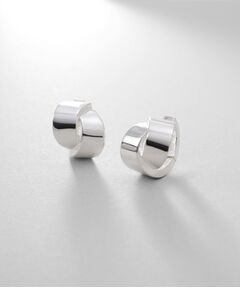 COCOSHNIK ONKITSCH / ココシュニックオンキッチュ ピアス・イヤリング | シルバー ハギーイヤリング フォールディングオーバーラップ