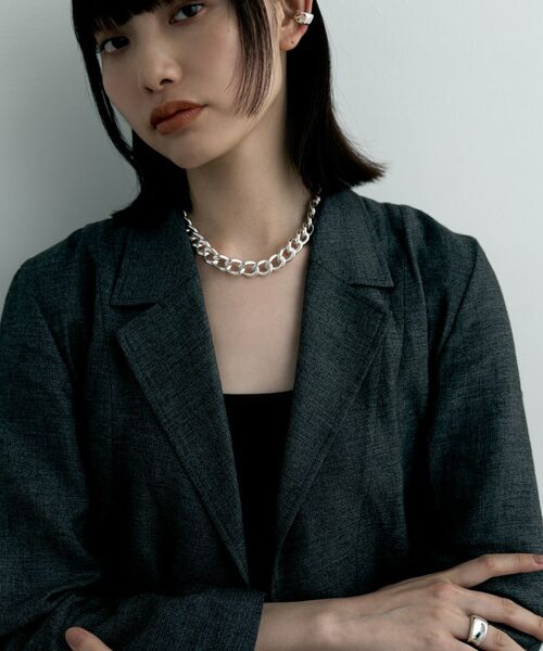 COCOSHNIK ONKITSCH / ココシュニックオンキッチュ ピアス・イヤリング | シルバー コンケイブイヤカフ | 詳細5