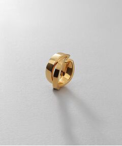 COCOSHNIK ONKITSCH / ココシュニックオンキッチュ ピアス・イヤリング | シルバー フラットオーバルクロスイヤカフ GP