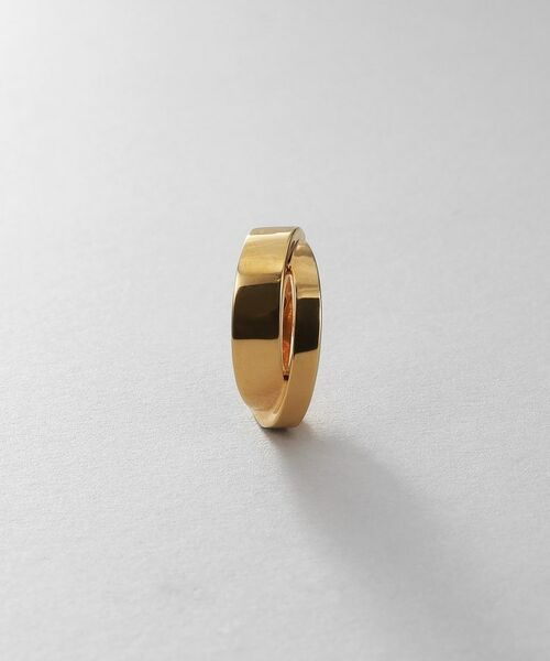 COCOSHNIK ONKITSCH / ココシュニックオンキッチュ ピアス・イヤリング | シルバー フラットオーバルクロスイヤカフ GP | 詳細2