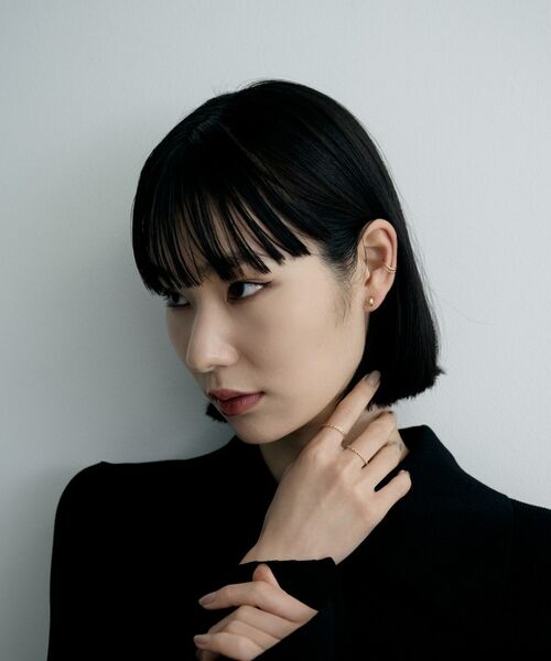 COCOSHNIK ONKITSCH / ココシュニックオンキッチュ ピアス・イヤリング | K10ボールレイヤードイヤーカフ | 詳細5