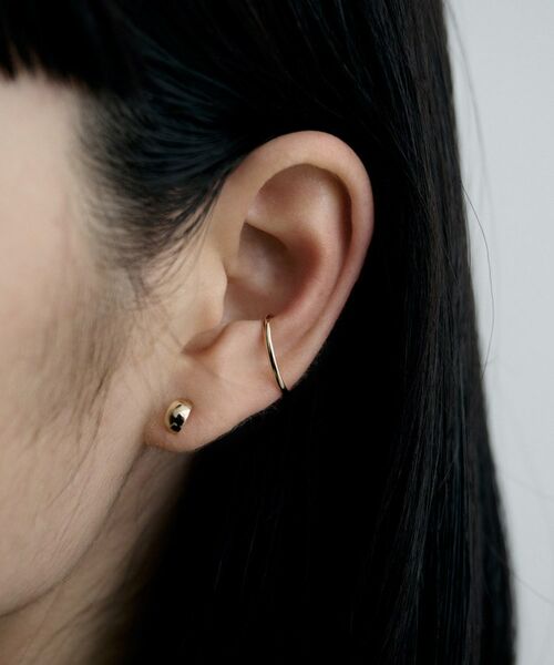 COCOSHNIK ONKITSCH / ココシュニックオンキッチュ ピアス・イヤリング | K10オーバルイヤーカフ | 詳細7