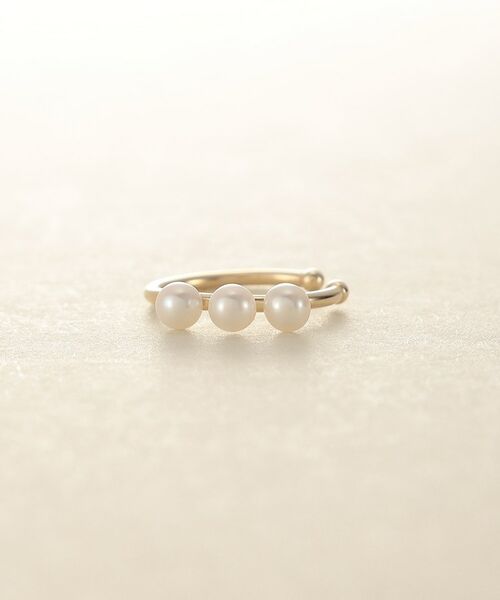 COCOSHNIK ONKITSCH / ココシュニックオンキッチュ ピアス・イヤリング | K10トリプルパールイヤーカフ | 詳細2