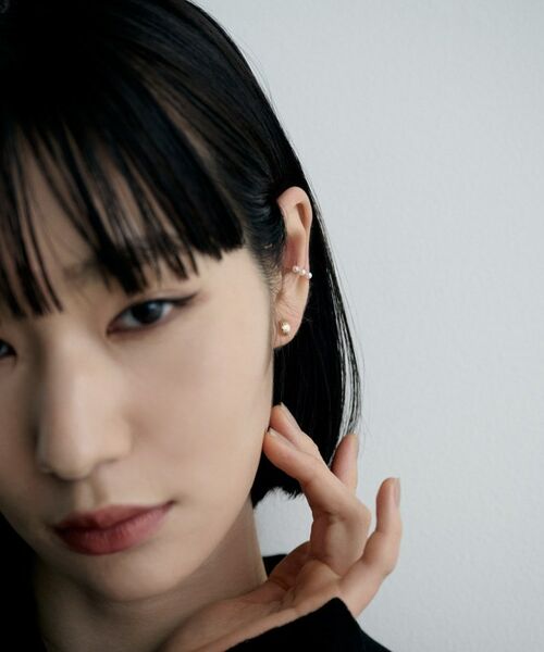 COCOSHNIK ONKITSCH / ココシュニックオンキッチュ ピアス・イヤリング | K10トリプルパールイヤーカフ | 詳細7